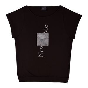 Remera Darling Mujer New Me Manga Corta Negra