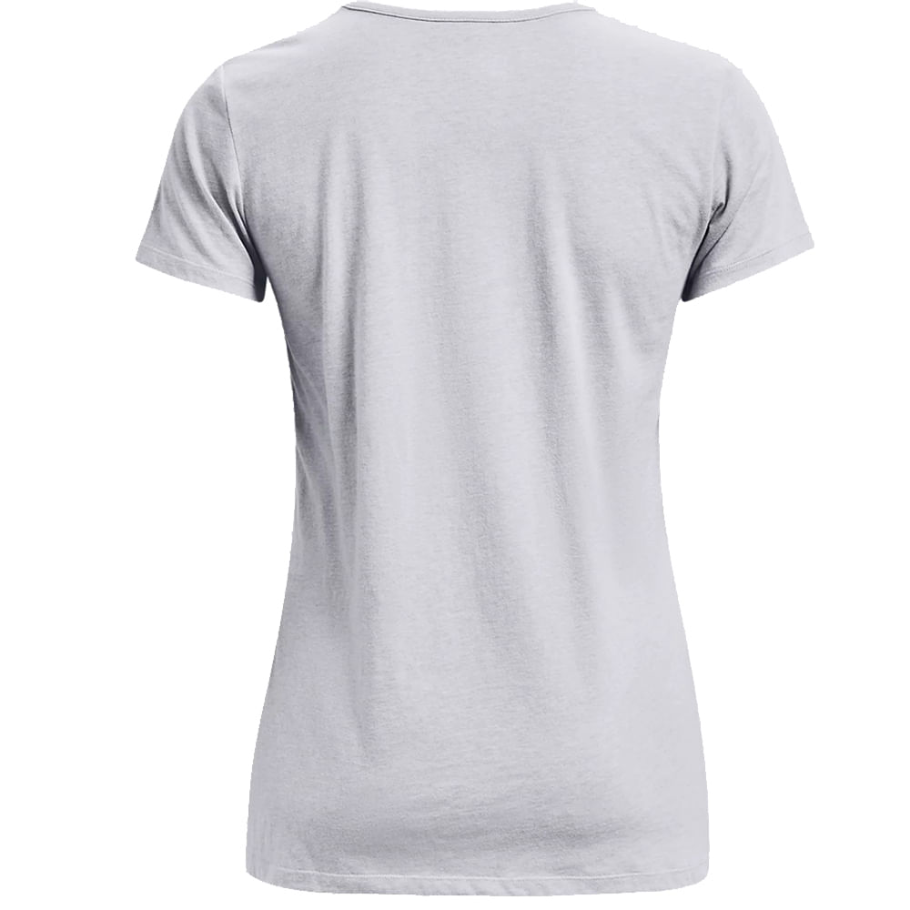 Remera Under Armour Mujer Live Floral Manga Corta Gris en