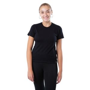 Remera Topper Mujer Basica Urbana Manga Corta Negra