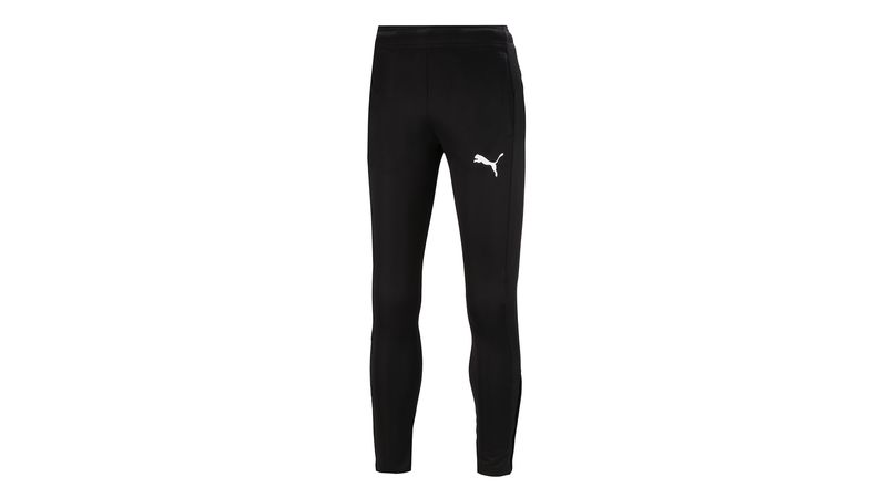 PANTALÓN PUMA NEGRO DE ALGODÓN PARA HOMBRE, CON PUÑO