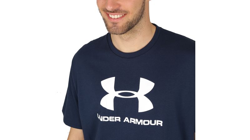 Camiseta Under Armour Sportstyle Logo - Azul/Blanco – Footkorner