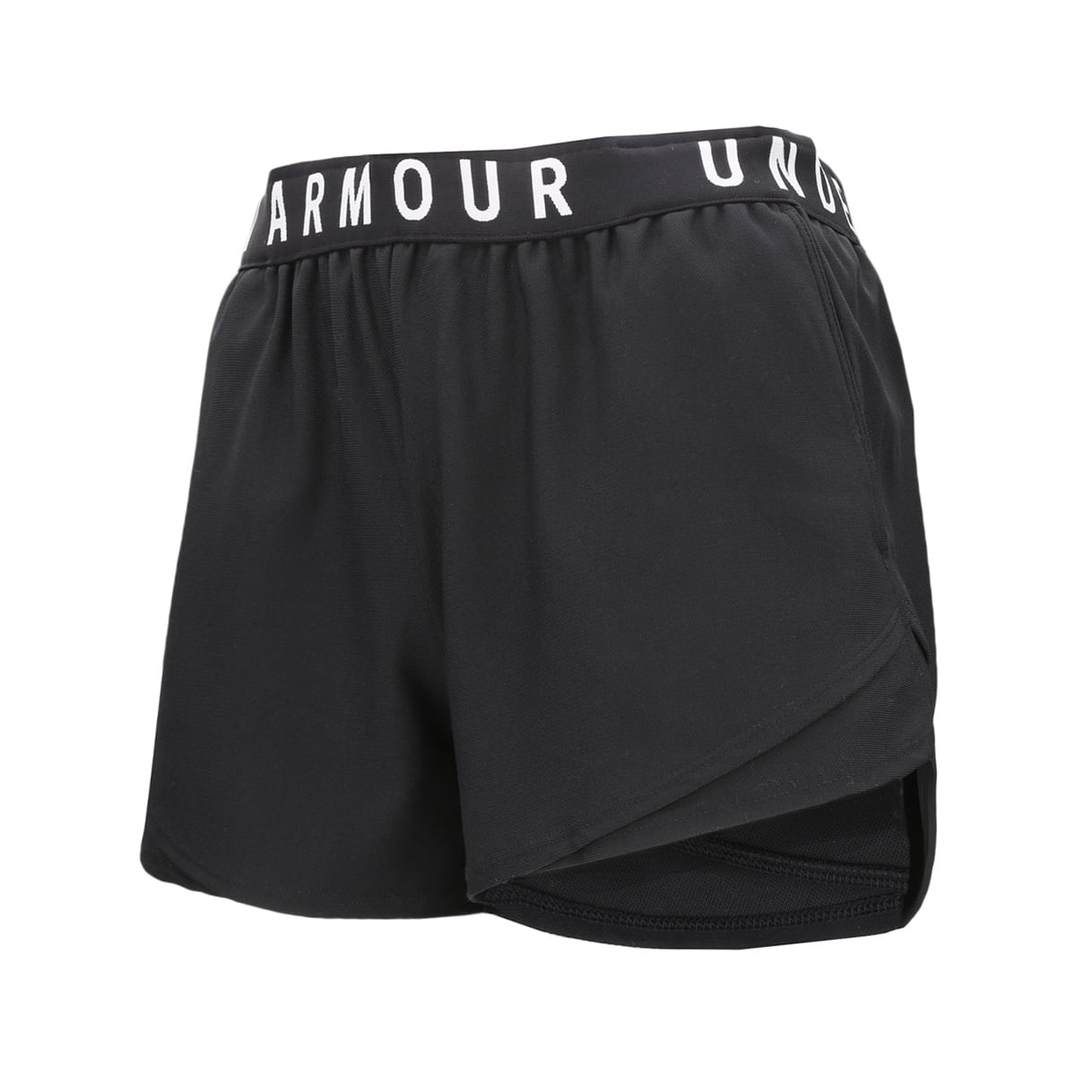 Under Armour Play Up Short 3.0 1344552-001, Femme, Noir, Pantalon