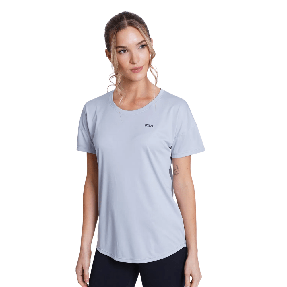 Fila Gordana - Blanco-Ngr - Camiseta Fitness Mujer 