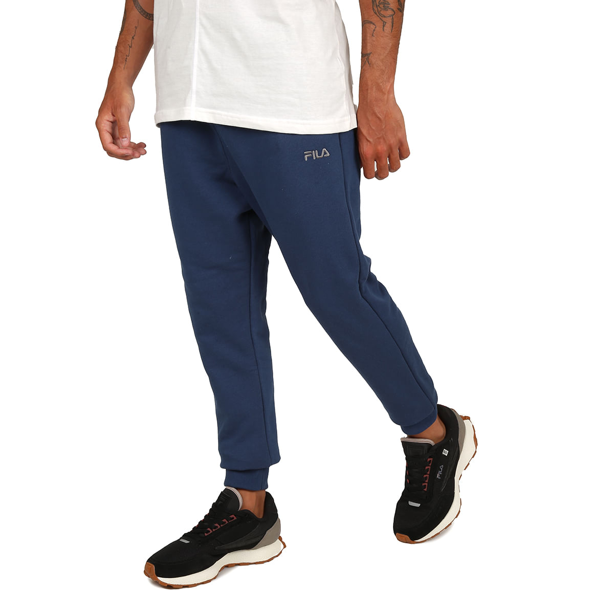 Pantalón Deportivo Para Hombre Fila Classic - Azul Marino — BTU Store