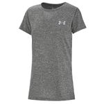 Remera Under Armour Mujer Tech Solid Gris en Sportotal - Sportotal