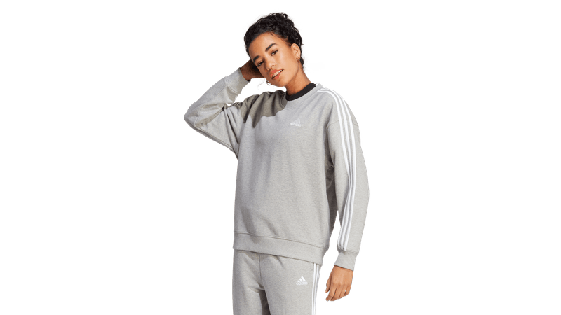 Buzo adidas mujer online gris