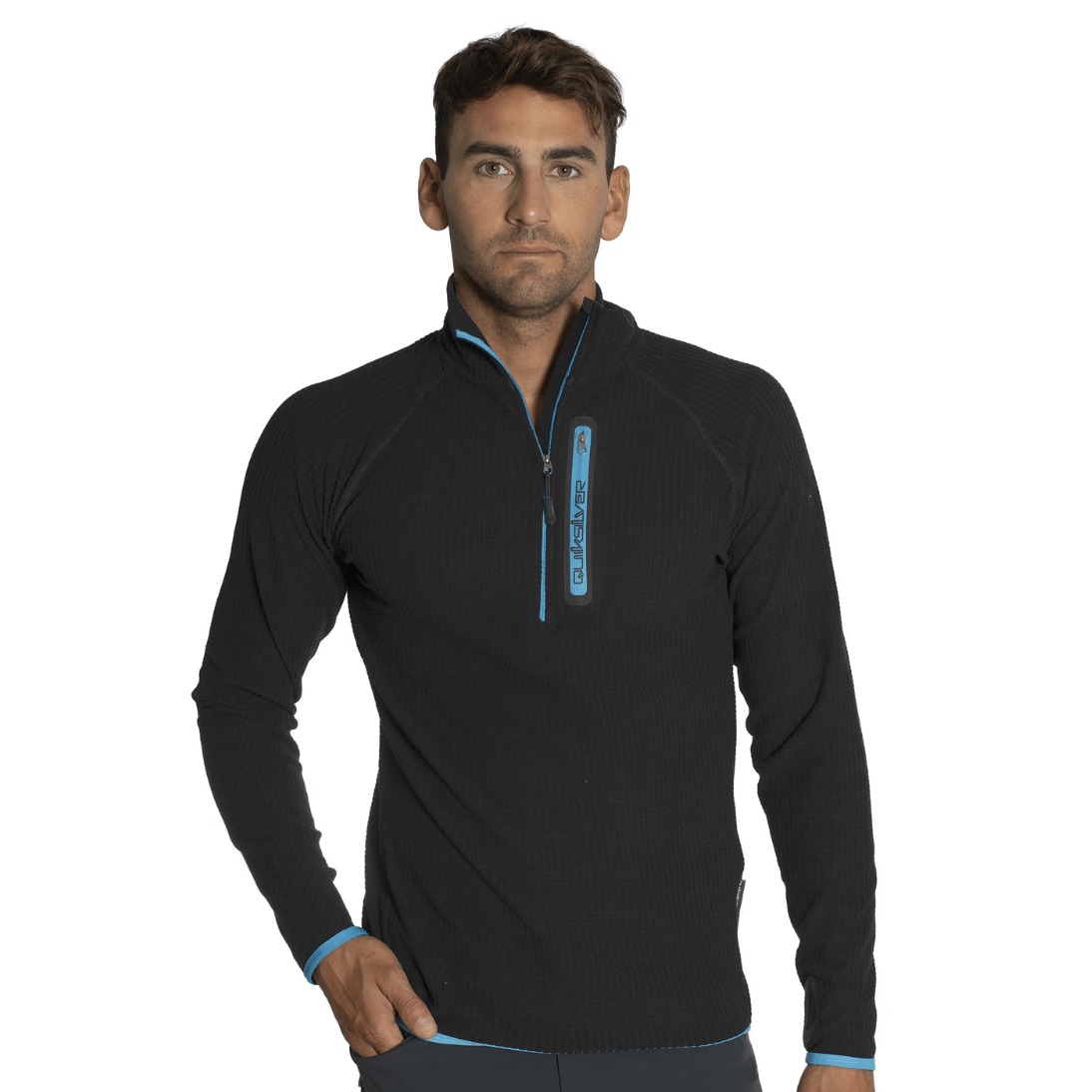 Buzo Polar Quiksilver Hombre Coast Runner 1 2 Cierre en Sportotal