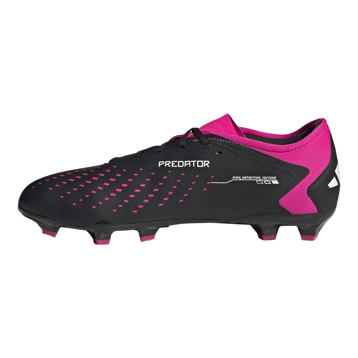 Botines Adidas Predator Accuracy 3 FG Negro Con Rosa en Sportotal Sportotal