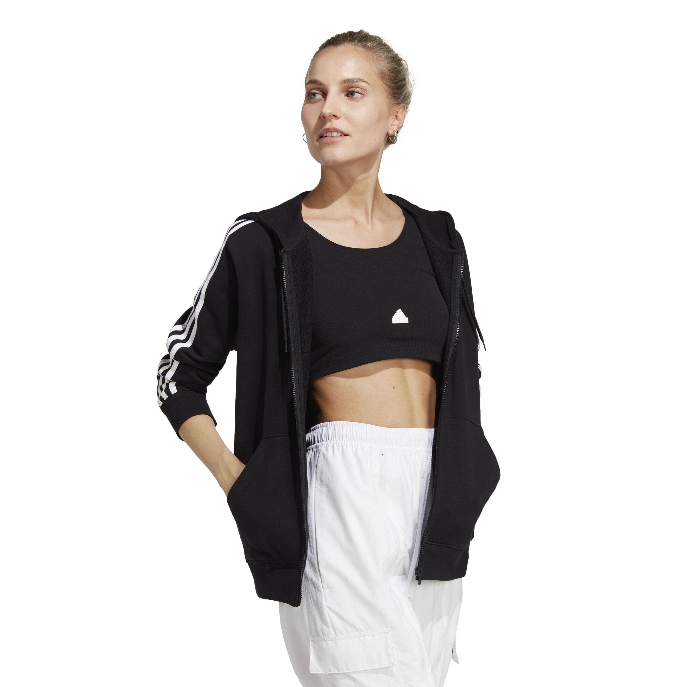 Campera adidas originals mujer cheap negra