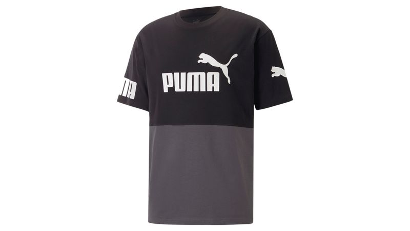 CAMISETA PUMA MANGA CORTA HOMBRE NEGRA