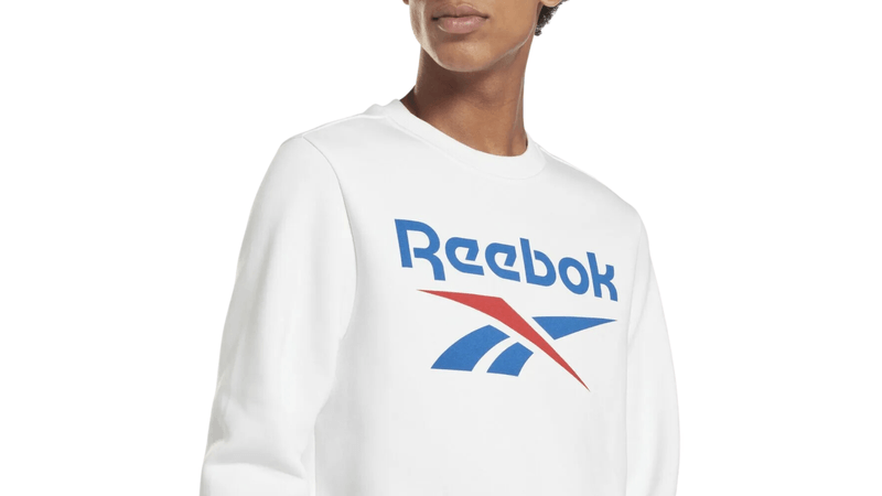 Buzo Reebok Hombre Big Stacked Logo Blanco en Sportotal Sportotal