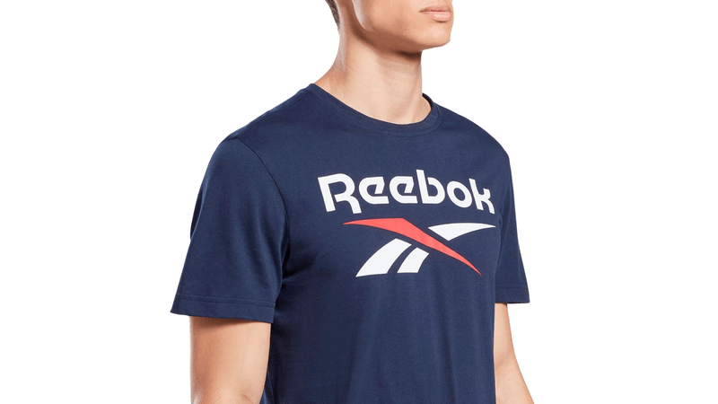 Camiseta con logo, Reebok, Hombre