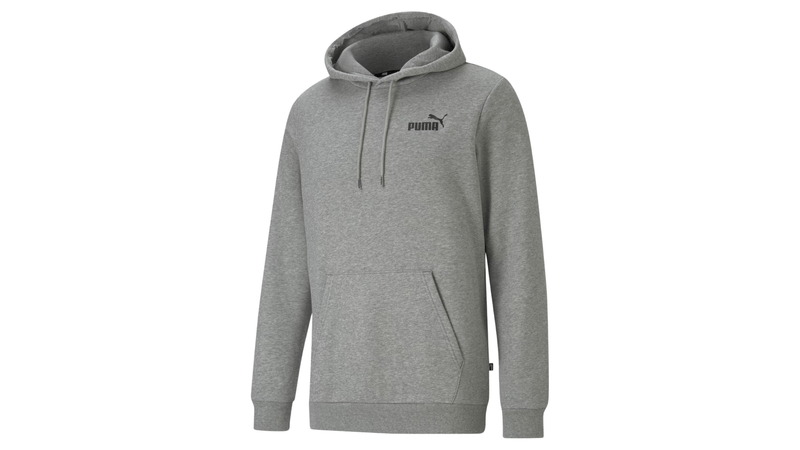 Buzo Con Capucha Puma Essential Small Logo Hombre Gris Sportotal