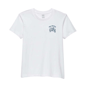 Remera Vans Mujer Vantasy Trip Crew Manga Corta Blanca