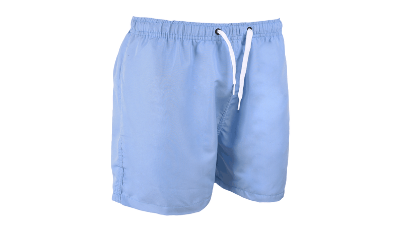 Short celeste hombre sale