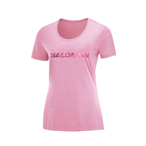 Remera Salomon Mujer Ss Tee Manga Corta Rosa