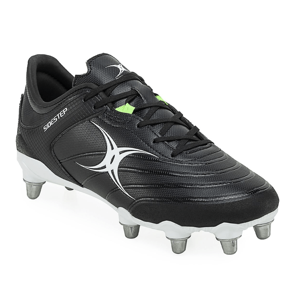 Sidestep X15 - Botas de rugby con 8 pernos, tallas 6.5 a 15.5 de EE. UU