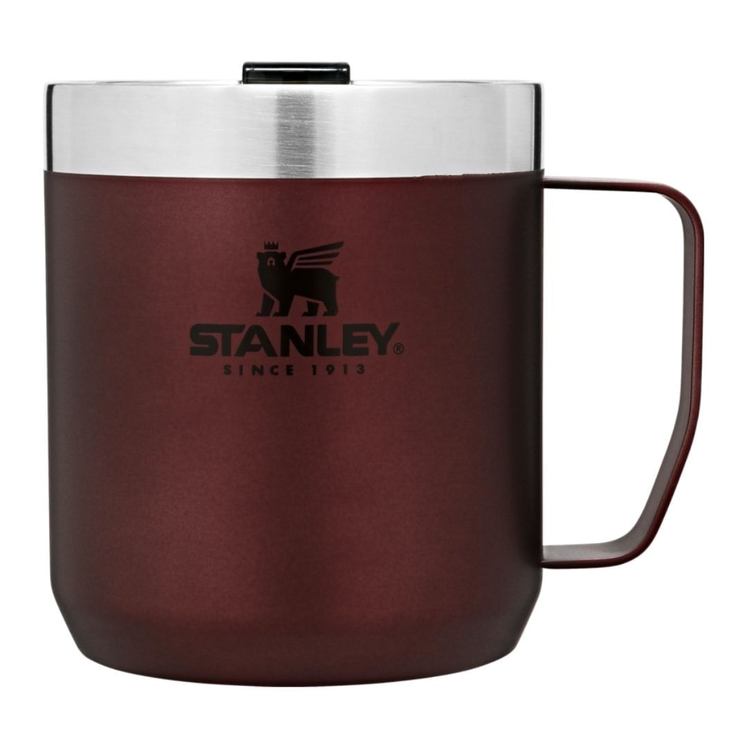 Vaso taza térmica 354 ml. STANLEY CAMP MUG THE LEGENDARY EDICION LIMITADA.  Con asa y tapa. - Ortiz & Ortega