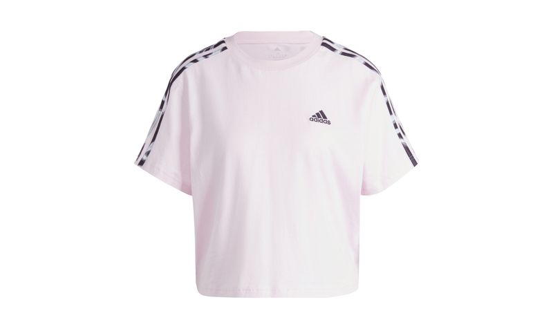 Remera Adidas Mujer Vibrant Prin Manga Corta Rosa Sportotal