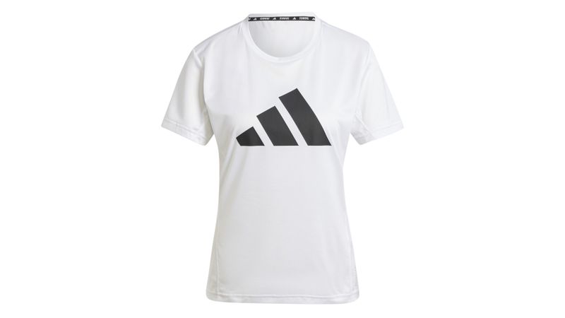 Remera Adidas Mujer Run It Manga Corta Blanca Running Sportotal