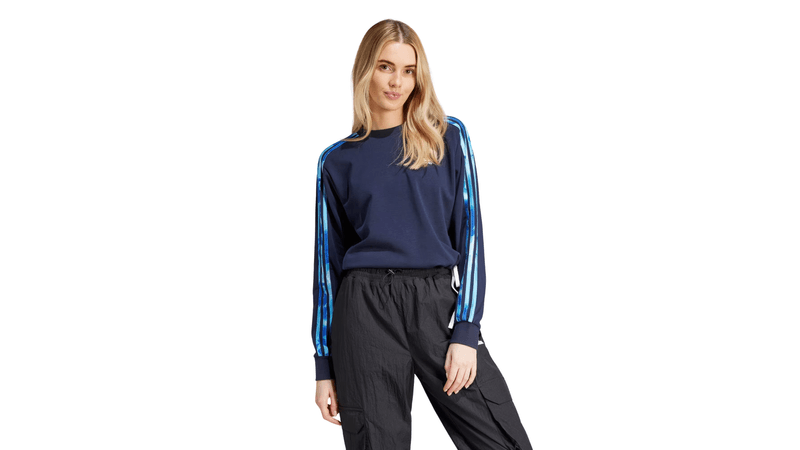 Buzo Adidas Floral Graphic Mujer Azul Sportotal