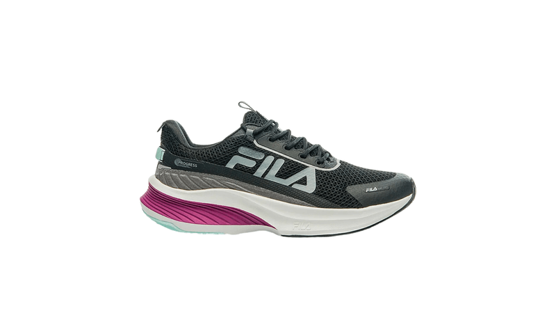 Zapatillas Fila Mujer Progress Negras Running Sportotal