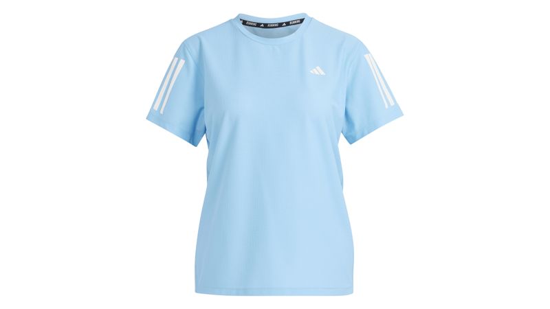 Remera Adidas Mujer Own The Run Celeste Aeroready Sportotal