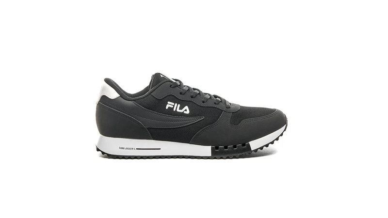 Zapatillas Fila Hombre Euro Jogger Sport Negras Y Blancas Sportotal