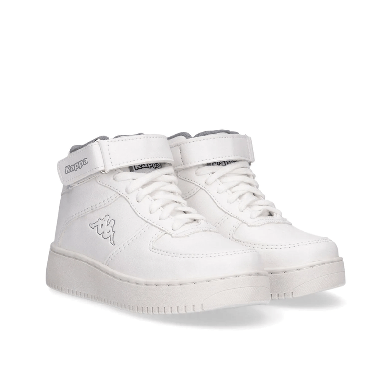Zapatillas-Kappa-Niño-Logo-Bari-Blancas