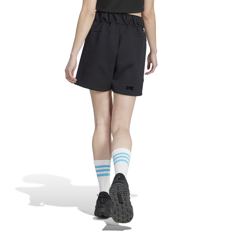 Short-Adidas-Z.N.E.-Mujer-Con-Bolsillos-Negro