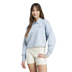 Buzo Adidas Mujer All Szn Polo Celeste