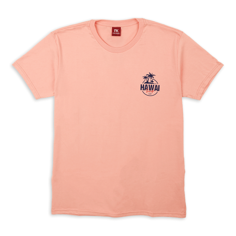 Remera-Freekick-Hombre-Hawai-Surf-Manga-Corta-Naranja