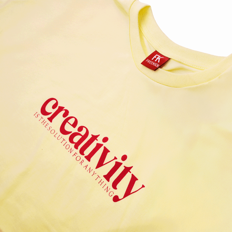 Remera-Freekick-Mujer-Creativity-Manga-Corta-Amarillo